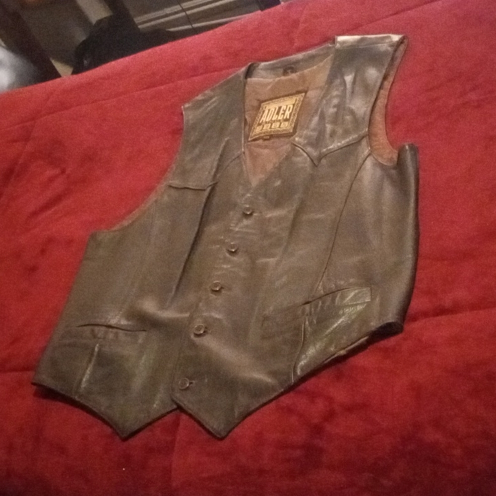 Leather vest